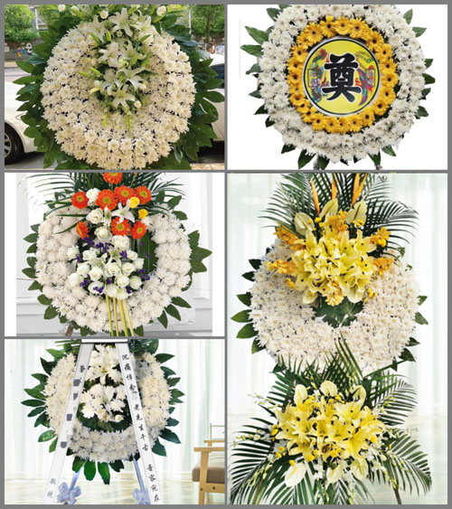 山东青岛黄岛区隐珠街道三家庄村花圈速递